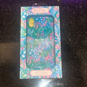 Lilly Pulitzer Teal Floral iPhone Case with Pink & Lime Accents
